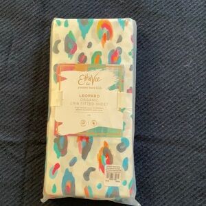 EttaVee Leopard Organic Crib Fitted Sheet